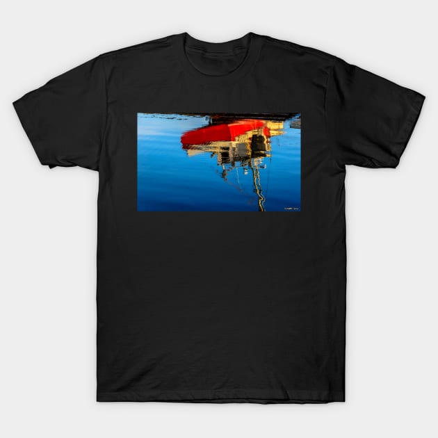 Reflection of a Fishing Boat T-Shirt by kenmo